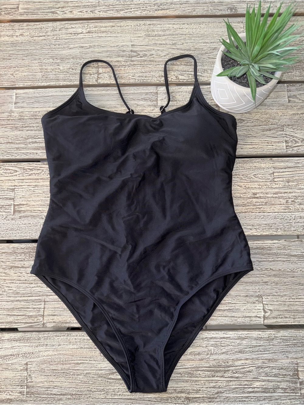 NWOT Classic Black One-Piece Swimsuit – Women’s Swim, Sz XL